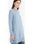 Regular Fit Bisiklet Yaka Yırtmaçlı Basic Düz Triko Kazak Tunik H3431AZ25WN 9