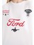 Ford Motor Company Oversize Geniş Kalıp Sırt Baskılı Kısa Kollu Tişört F2399AX25SM 17