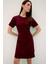 Bisiklet Yaka Basic Düz Kısa Kollu Mini Yazlık Elbise 14