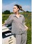 Afra x DeFacto Loose Fit Çizgili Poplin Uzun Kollu Gömlek F0403AX25SM 11