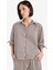 Afra x DeFacto Loose Fit Çizgili Poplin Uzun Kollu Gömlek F0403AX25SM 15