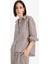 Afra x DeFacto Loose Fit Çizgili Poplin Uzun Kollu Gömlek F0403AX25SM 16