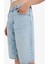 Yüksek Bel Jean Bermuda Şort E4033AX25SM 16