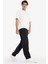 %100 Pamuk Relax Fit Geniş Paça Kargo Cepli Jean Pantolon F2986AX25AU 9