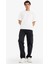 %100 Pamuk Relax Fit Geniş Paça Kargo Cepli Jean Pantolon F2986AX25AU 11