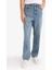 %100 Pamuk Baggy Fit Normal Bel Geniş Paça Jean Pantolon E8421AX25AU 10