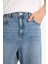 %100 Pamuk Baggy Fit Normal Bel Geniş Paça Jean Pantolon E8421AX25AU 11