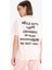 Hello Kitty Oversize Geniş Kalıp Sırt Baskılı Kısa Kollu Tişört E6157AX25SM 14