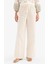 Regular Fit Çizgili Esnek Yüksek Belli Keten Karışımlı Palazzo Pantolon F3395AX25SM 11
