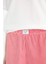 Regular Fit Pijama Takımı Kısa Kollu Baskılı Üst Beli Lastikli Şort-Fall in Love F1958AX25SP 15