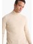 Slim Fit Dar Kesim Balıkçı Yaka Basic Düz Triko Kazak R1127AZ25WN 10