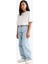 Kız Çocuk Baggy Fit Geniş Paça Jean Pantolon E9833A825AU 12