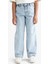 Kız Çocuk Baggy Fit Geniş Paça Jean Pantolon E9833A825AU 14