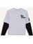 Erkek Çocuk 2'li Takım Baskılı Sweatshirt Eşofman Altı F2494A825AU 17