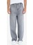 %100 Pamuk Skater Fit Geniş Kalıp Yüksek Bel Geniş Paça Jean Pantolon F3927AX25SM 12