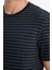 Regular Fit Bisiklet Yaka Çizgili Kısa Kollu Tişört E8198AX25AU 11