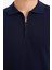 Standart Fit Polo Yaka Yarım Fermuarlı Premium Triko Kazak D0621AX25AU 11
