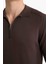 Standart Fit Polo Yaka Yarım Fermuarlı Premium Triko Kazak D0621AX25AU 11