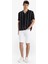 Slim Fit Dar Kesim Beyaz Jean Bermuda Şort 9