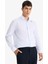 Modern Fit Polo Yaka Çizgili Krinkıl Uzun Kollu Gömlek E9053AX25AU 13