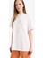 Regular Fit Bisiklet Yaka Baskılı Kısa Kollu Tişört Tunik F5123AX25SM 7