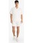 %100 Pamuk Yazlık Relax Fit Rahat Beyaz Jean Bermuda Şort Z4460AZ25SM 10