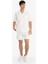 %100 Pamuk Yazlık Relax Fit Rahat Beyaz Jean Bermuda Şort Z4460AZ25SM 11