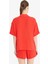 Regular Fit Müslin Kısa Kollu Kırmızı Gömlek F0884AX25SM 14