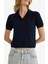Fitted Polo Yaka Kısa Kollu Triko Kazak F2885AX25AU 9