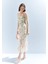 Coool Bodycon Vücudu Saran Straplez Çiçek Desenli Tül Maxi Elbise F5577AX25SM 12