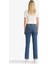 Comfort Straight Yüksek Bel Bilek Boy Jean Yıkamalı Pantolon D8154AX25AU 12