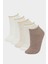 Kadın Parıltılı 5'li Pamuklu Patik Çorap 8