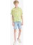 Erkek Çocuk Oversize Geniş Kalıp Polo Yaka Desenli Viskon Kısa Kollu Gömlek F5673A825HS 8