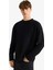 Boxy Fit Rahat Kesim Bisiklet Yaka Yumuşak Kumaş Basic Düz Sweatshirt F4642AX25AU 12