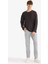 Boxy Fit Rahat Kesim Bisiklet Yaka Yumuşak Kumaş Basic Düz Sweatshirt F4642AX25AU 10