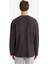 Boxy Fit Rahat Kesim Bisiklet Yaka Yumuşak Kumaş Basic Düz Sweatshirt F4642AX25AU 14