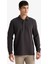 Regular Fit Polo Yaka Waffle Sweatshirt F0301AX25AU 11