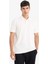 Triko Görünümlü Polo Yaka Kısa Kollu Tişört F4317AX25AU 9