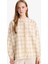 Relax Fit Ekose Desenli Uzun Kollu Tunik F4868AX25AU 7