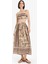 Regular Fit Desenli Plaj Maxi Eteği-Fall in Love F5487AX25HS 11