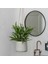 Patt M Gri Askılı Fiberstone Saksı Krem 2