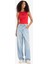 Slim Fit Dar Kesim Baskılı Halter Yaka Fitilli Kaşkorse Atlet F6238AX25HS 7