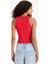 Slim Fit Dar Kesim Baskılı Halter Yaka Fitilli Kaşkorse Atlet F6238AX25HS 11