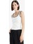 Slim Fit Dar Kesim Yuvarlak Yaka Ribana Atlet F6276AX25SM 8