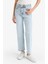 Comfort Straight Yüksek Bel Bilek Boy Jean Yıkamalı Pantolon D8155AX25SM 13
