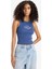 Slim Fit Dar Kesim Baskılı Halter Yaka Fitilli Kaşkorse Atlet F6239AX25HS 8