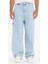 %100 Pamuk Skater Fit Geniş Paça Jean Yıkamalı Pantolon F5668AX25AU 13