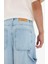 %100 Pamuk Skater Fit Geniş Paça Jean Yıkamalı Pantolon F5668AX25AU 15