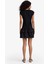 Bisiklet Yaka Kısa Kollu Mini Elbise F6116AX25SM 15