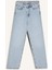 Comfort Straight Yüksek Bel Bilek Boy Jean Yıkamalı Pantolon D8155AX25SM 15